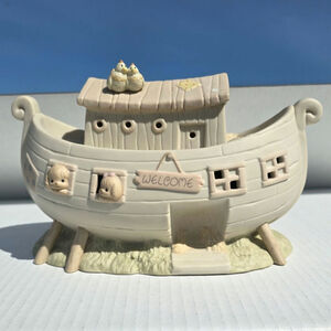 Precious Moments 1992 Noah's Ark Porcelain 530042 Nightlight Antique Vintage